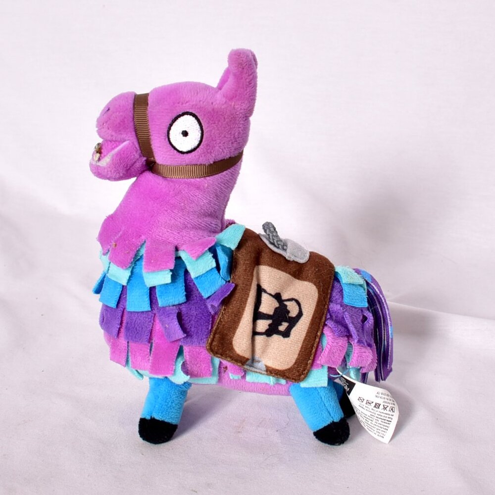 Fortnite Loot Llama Fabric Plush Stuffed Purple blue 7" 2018